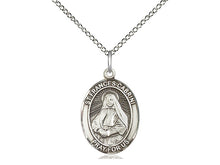 Cargar imagen en el visor de la galería, Saint Frances Cabrini Silver Pendant With Chain