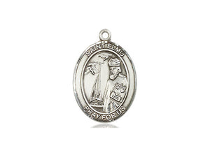 Saint Elmo Silver Pendant And Chain