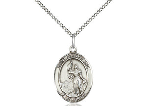 Saint Joan Of Arc Silver Medal And 18 Inch Silver Chain Religious