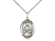 Load image into Gallery viewer, Saint Kateri Silver Pendant With 18 Inch Silver Curb Chain Religious