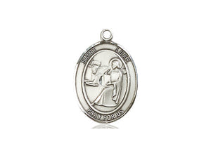 Saint Luke The Apostle Silver Pendant With Chain