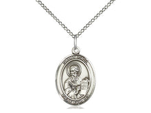 Load image into Gallery viewer, Saint Paul Silver Pendant With 18 Inch Curb Chain Religious