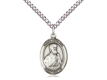 Load image into Gallery viewer, Saint Thomas The Apostle Silver Pendant With Chain Religious