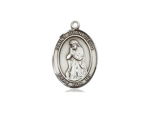 Saint Juan Diego Silver Pendant