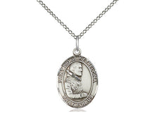 Cargar imagen en el visor de la galería, Saint Pio Of Pietrelcina Silver Pendant With Chain
