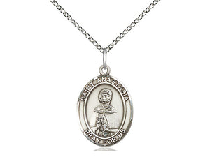 Saint Anastasia Silver Pendant And Chain Religious