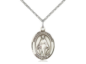 Our Lady Of Lebanon Silver Pendant And Chain
