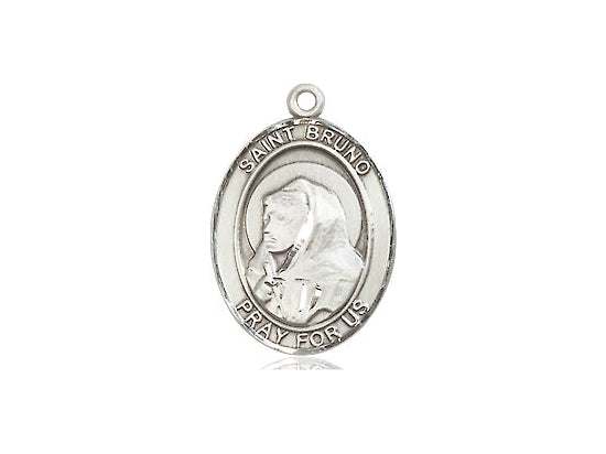 Saint Bruno Silver Pendant And Chain