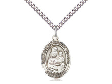 Load image into Gallery viewer, Our Lady of Prompt Succor Silver Pendant And Chain