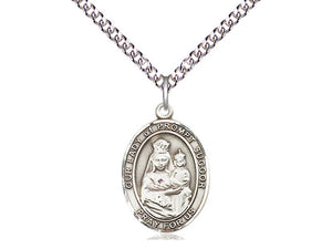 Our Lady of Prompt Succor Silver Pendant And Chain