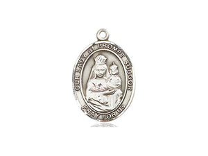 Our Lady of Prompt Succor Silver Pendant And Chain