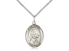 Laden Sie das Bild in den Galerie-Viewer, Saint Gianna Silver Pendant And 18 Inch Chain Religious