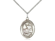 Load image into Gallery viewer, Saint John Licci Silver Pendant And Chain