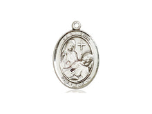 Cargar imagen en el visor de la galería, Saint Fina Silver Pendant With Chain Religious