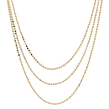 Load image into Gallery viewer, 14K Gold Triple Layered Necklace