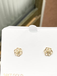 Gold Knot Small Stud Earrings