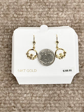 Load image into Gallery viewer, Gold Claddagh Dangle Earrings