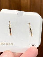 Load image into Gallery viewer, Rectangular Gold Earrings