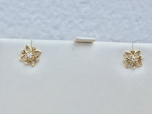 Load image into Gallery viewer, Diamond 14 K Gold Earrings