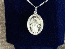 Cargar imagen en el visor de la galería, Our Lady Of Peace Silver Pendant And Chain