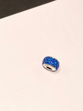 Load image into Gallery viewer, Blue Crystal Silver Bead