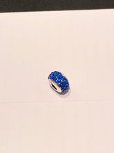 Load image into Gallery viewer, Blue Crystal Silver Bead