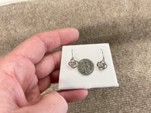 Load image into Gallery viewer, Diamond Silver Dangle Earrings