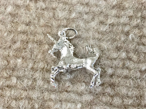 Unicorn Silver Charm