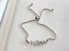 Load image into Gallery viewer, Diamond Silver Bolo Bracelet