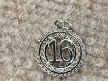 Load image into Gallery viewer, Sweet 16 Silver Charm