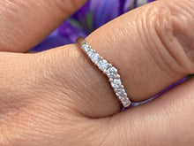 Load image into Gallery viewer, Diamond Curved Wedding Band