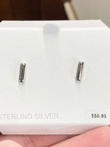 Silver Bar Earrings