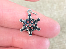 Load image into Gallery viewer, Snowflake Silver Charm