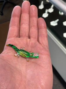 Little Alligator Glass Figurine
