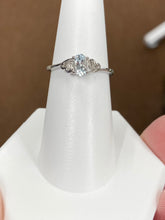 Load image into Gallery viewer, Silver Aquamarine Ring