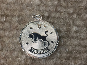 Taurus Silver Charm