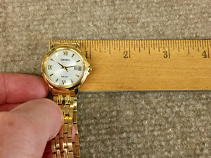 Seiko Women's Gold Tone Watch SUT350 Solar