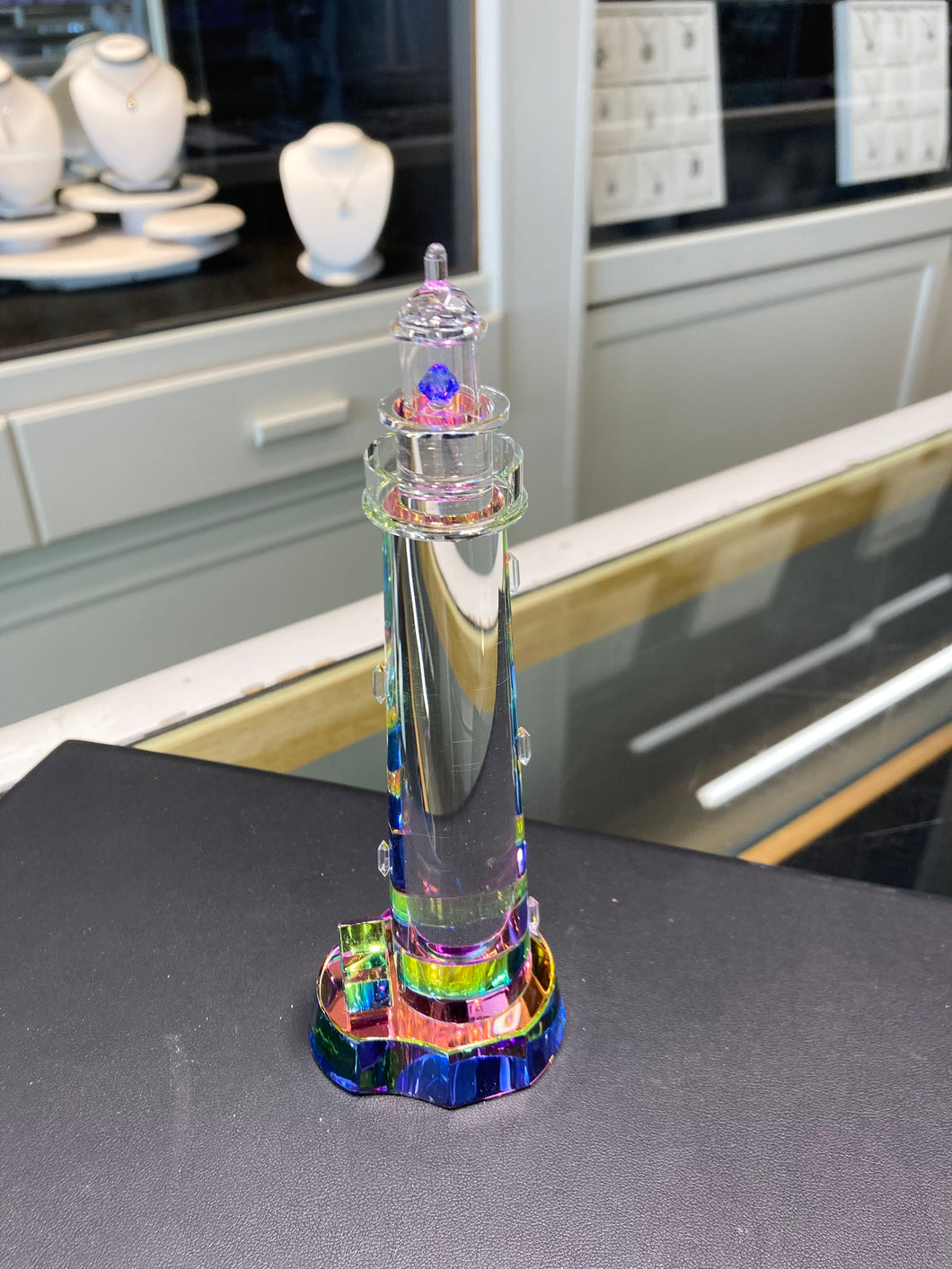 Saint Simons Lighthouse Crystal Figurine