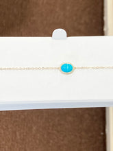 Load image into Gallery viewer, Turquoise Gold Adjustable  Bracelet