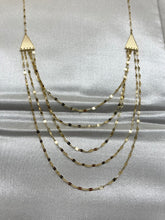 Laden Sie das Bild in den Galerie-Viewer, Five Layer Adjustable 14K Gold Necklace
