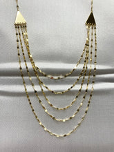 Laden Sie das Bild in den Galerie-Viewer, Five Layer Adjustable 14K Gold Necklace