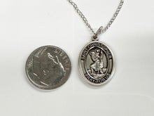 Load image into Gallery viewer, Saint Christopher Silver Pendant With Chain