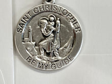 Laden Sie das Bild in den Galerie-Viewer, Saint Christopher Silver Pendant And Chain