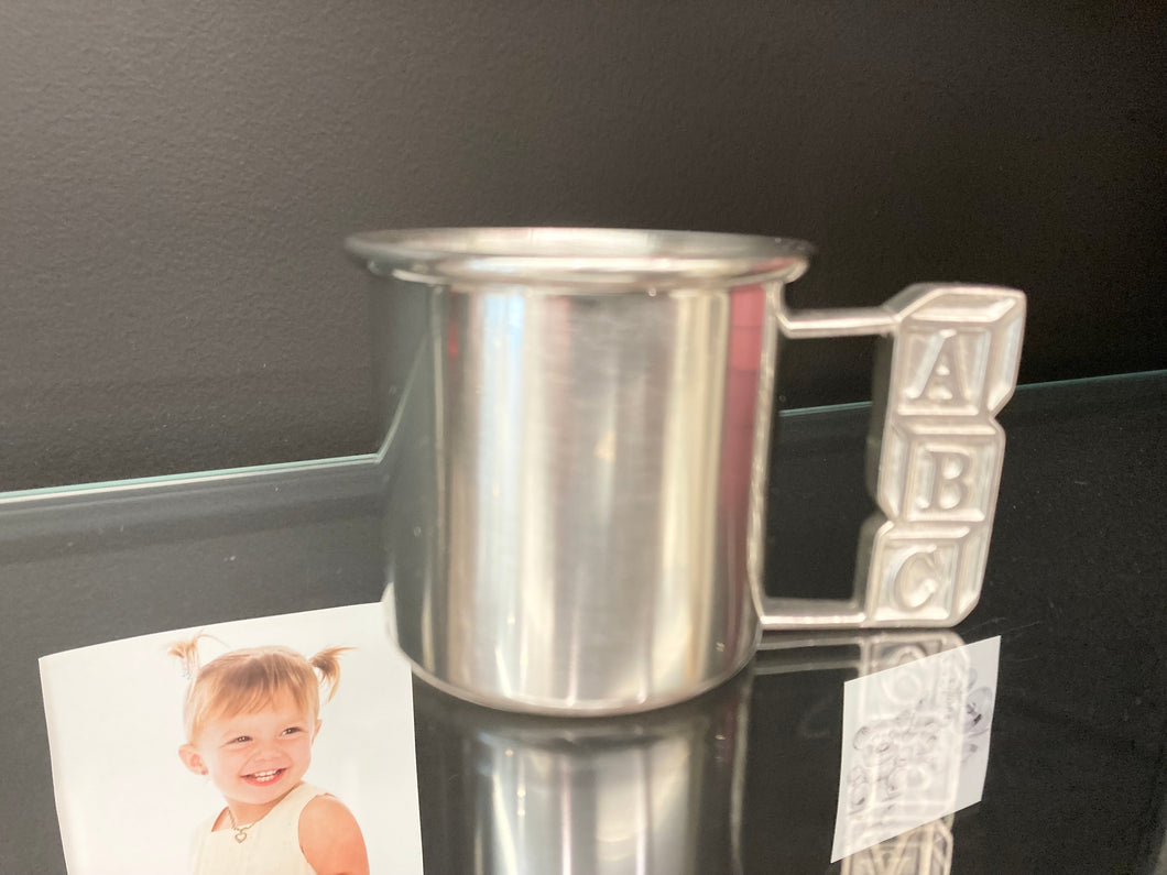 ABC Pewter Baby Cup