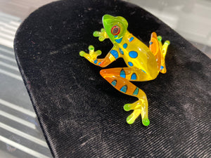 Rain Forest Frog Glass Figurine