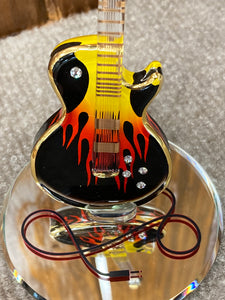 Guitar Hot Glass Figurine
