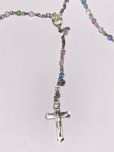 Load image into Gallery viewer, Multi Colored Silver Plated Rosary Beads