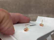 Load image into Gallery viewer, Star &amp; Moon 14 K Rose Gold Earrings