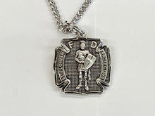 Load image into Gallery viewer, Saint Florian Silver Medal And Chain Religious