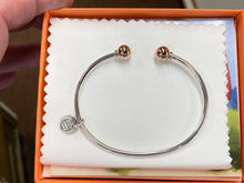 Load image into Gallery viewer, Cape Cod Silver And Rose Gold Cuff Bracelet